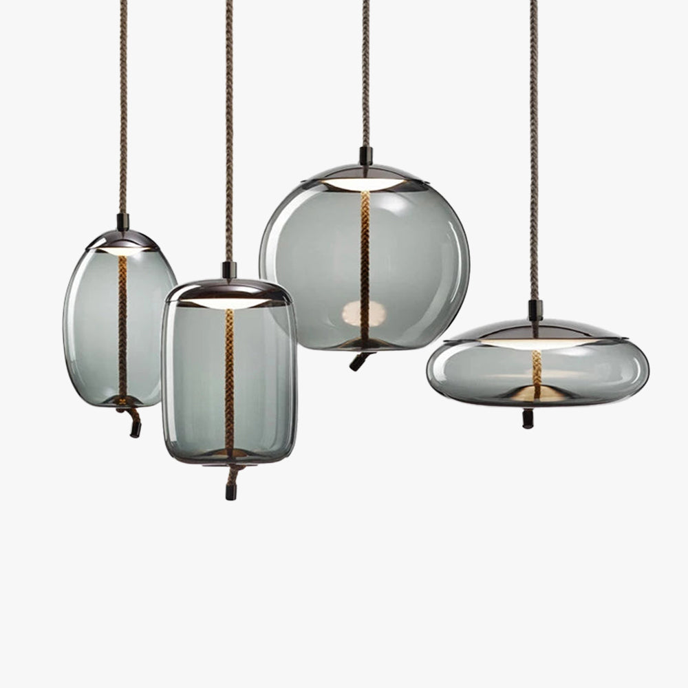 Valentina Modern LED Pendelleuchte Metal Glas Wohnzimmer Schlafzimmer Esszimmer