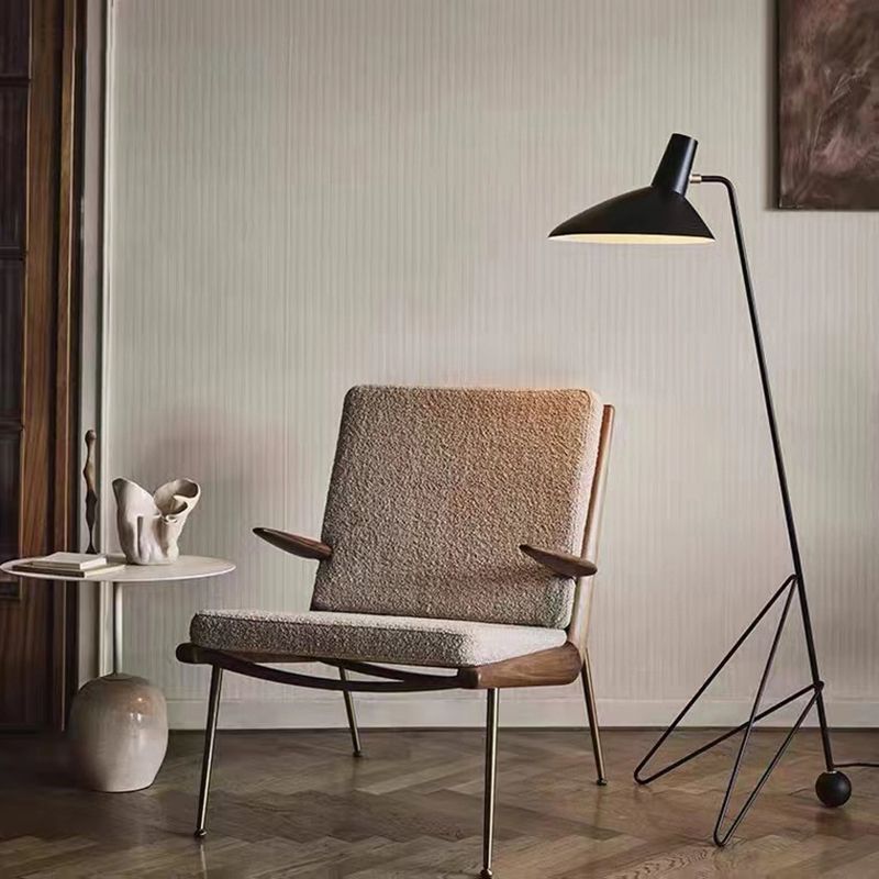 Salgado Modern Geometrische Stehleuchte Schwarz, Wohnzimmer, Metall