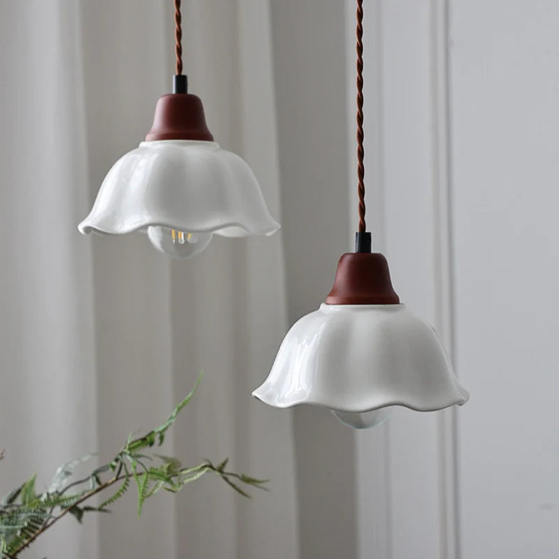 Alessio Vintage Blume LED Pendelleuchte Esszimmer