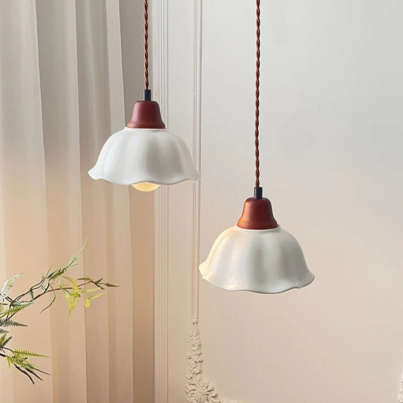 Alessio Vintage Blume LED Pendelleuchte Esszimmer