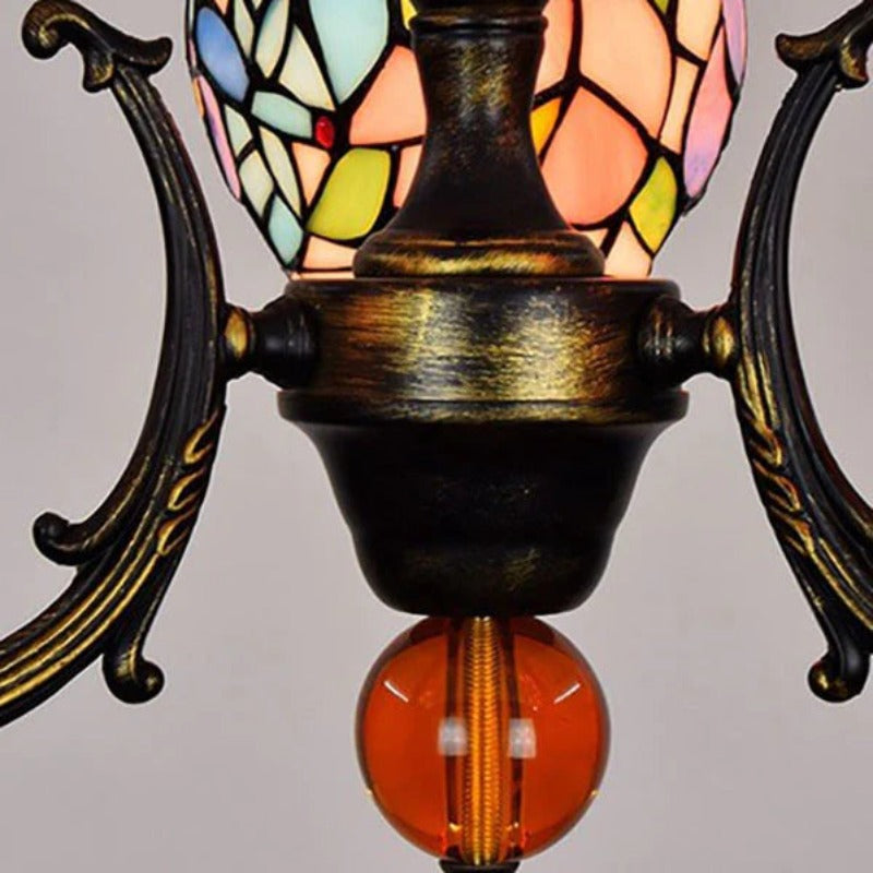 Eryn Vintage LED Kronleuchter Mehrfarbig Glas Wohnzimmer