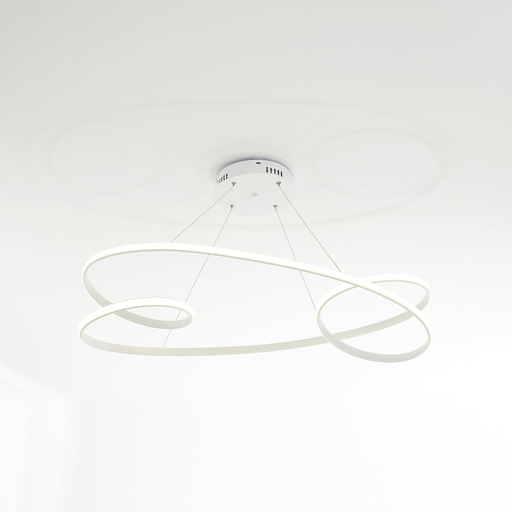 Louise LED Modern Pendelleuchte Schwarz/Weiß, Wohnzimmer, Metall