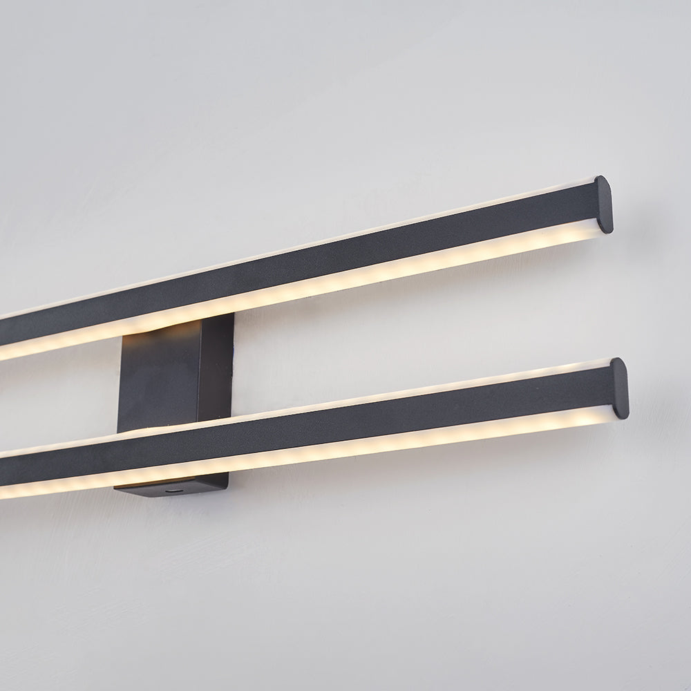 Edge Minimalistische LED Deckenleuchte Lineaer Schwarz/Weiß/Gold Wohnzimmer Metall