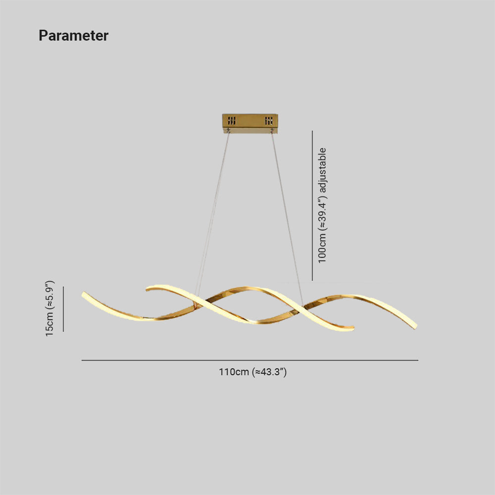 Louise Pendelleuchte,Wellig Linear