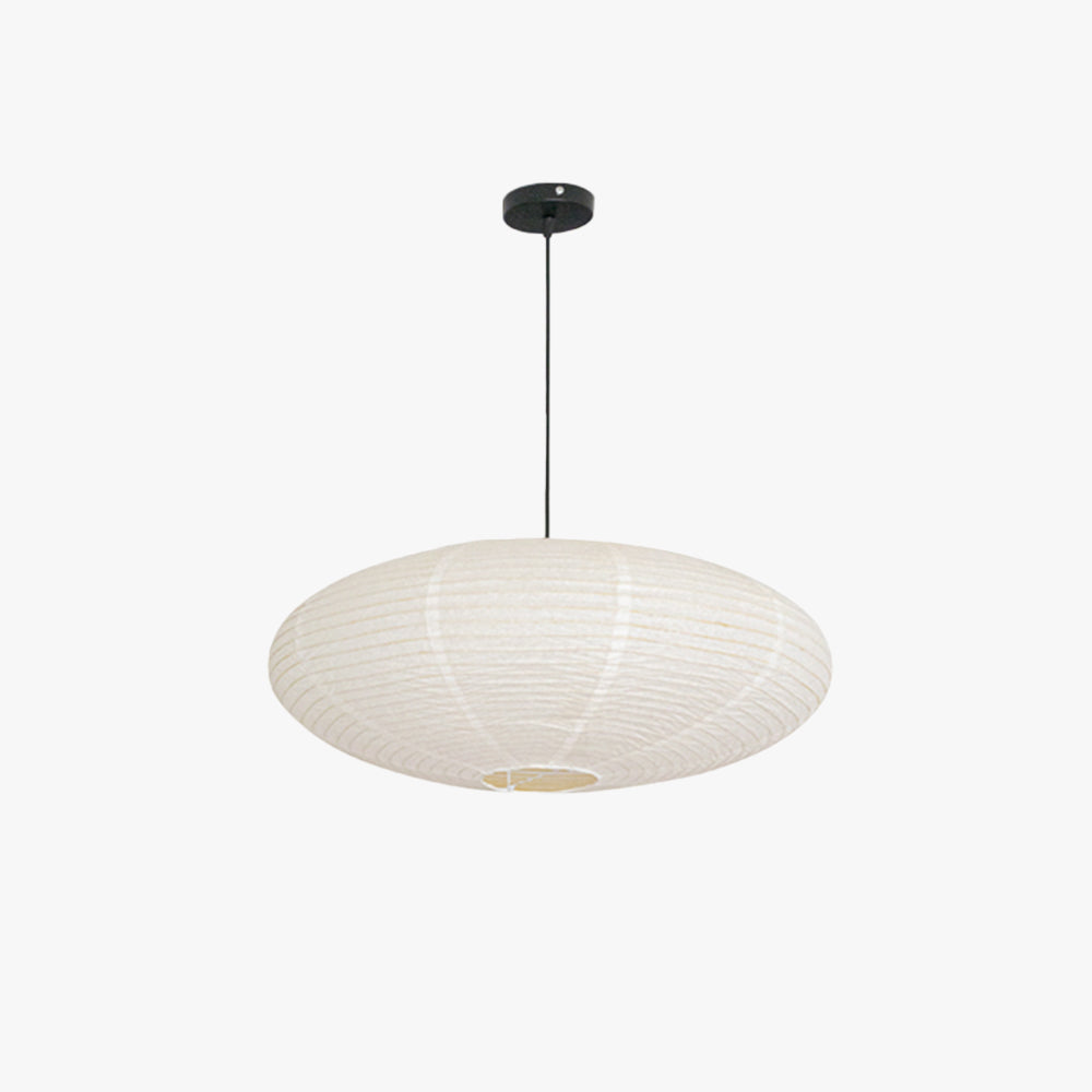 Ritta Wabi-Sabi Retro Rund Metall Papier LED Pendelleuchte Esszimmer