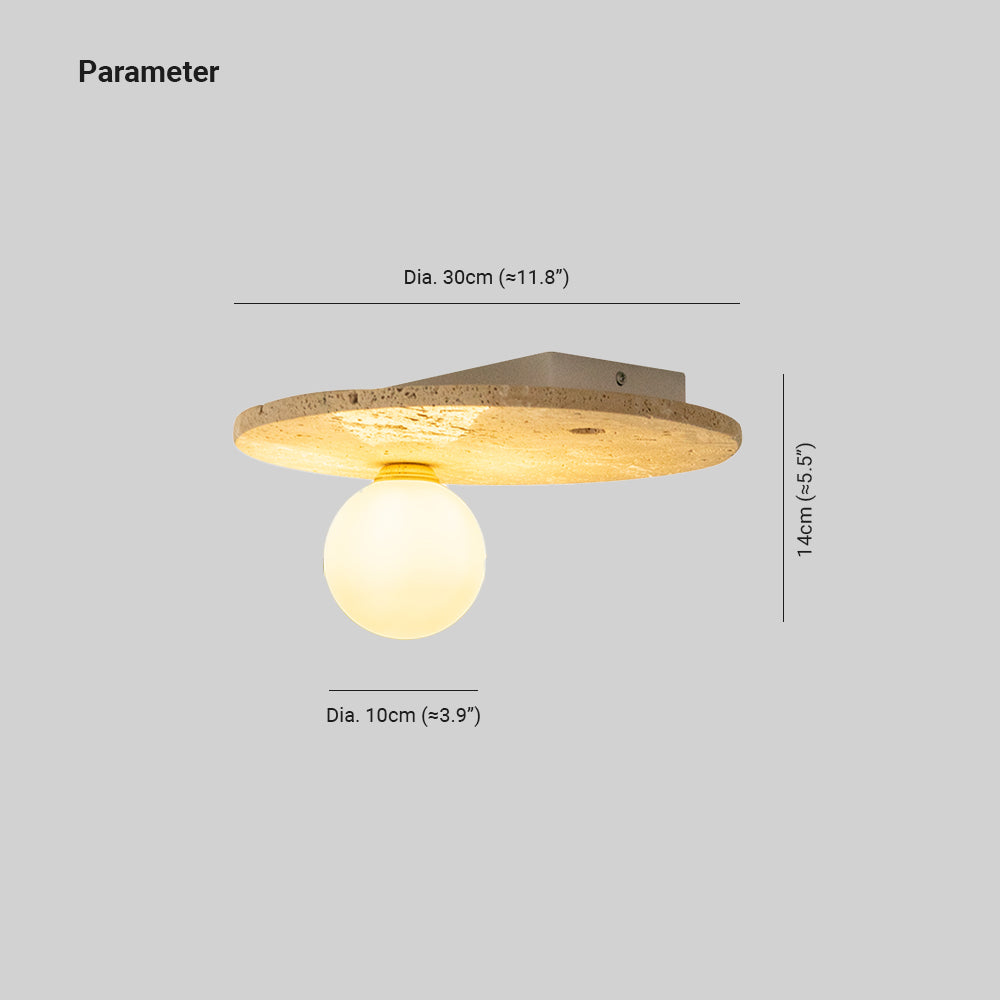 Cairns Modern Metall Globe LED Deckenleuchte Rund Schlafzimmern