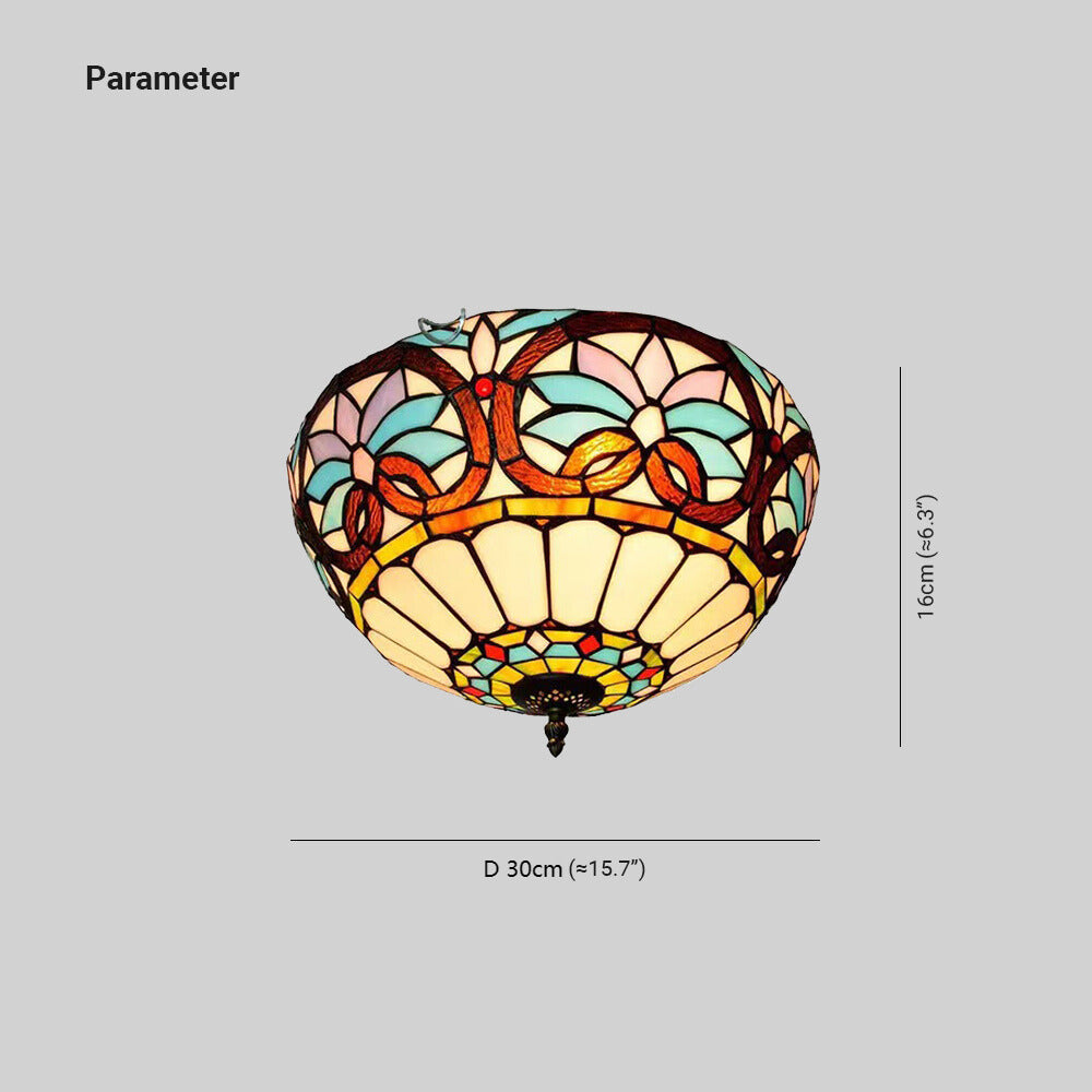 Eryn Designer LED Deckenleuchte Metall Glas Schlafzimmer