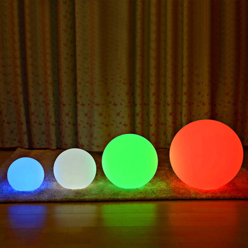 Elif Modern Kugel LED Wasserdichte RGB Außenleuchte Stehlampe Weiß
