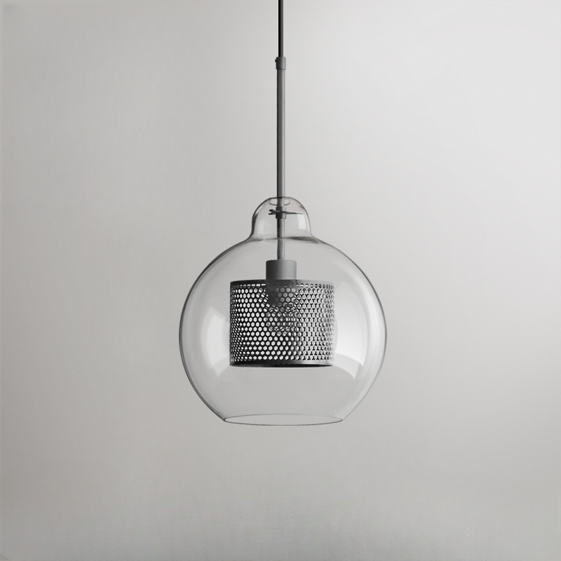 Oneal Nordlux Industrie LED Pendelleuchte, Glas, Kugel, Esszimmer