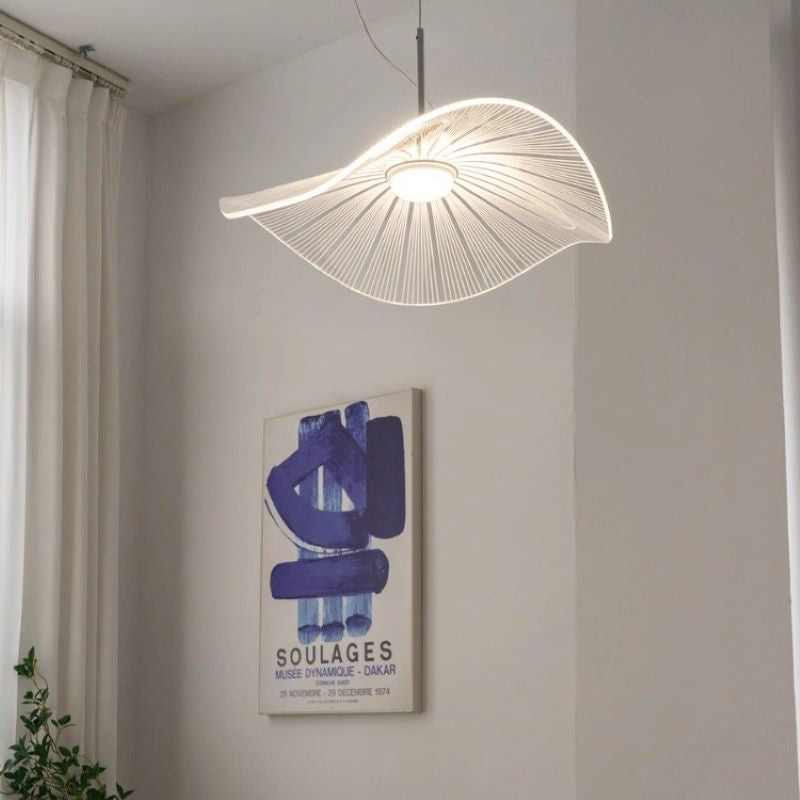 Renée Design Lotusblatt Metall Acryl LED Pendelleuchte Schlafzimmer