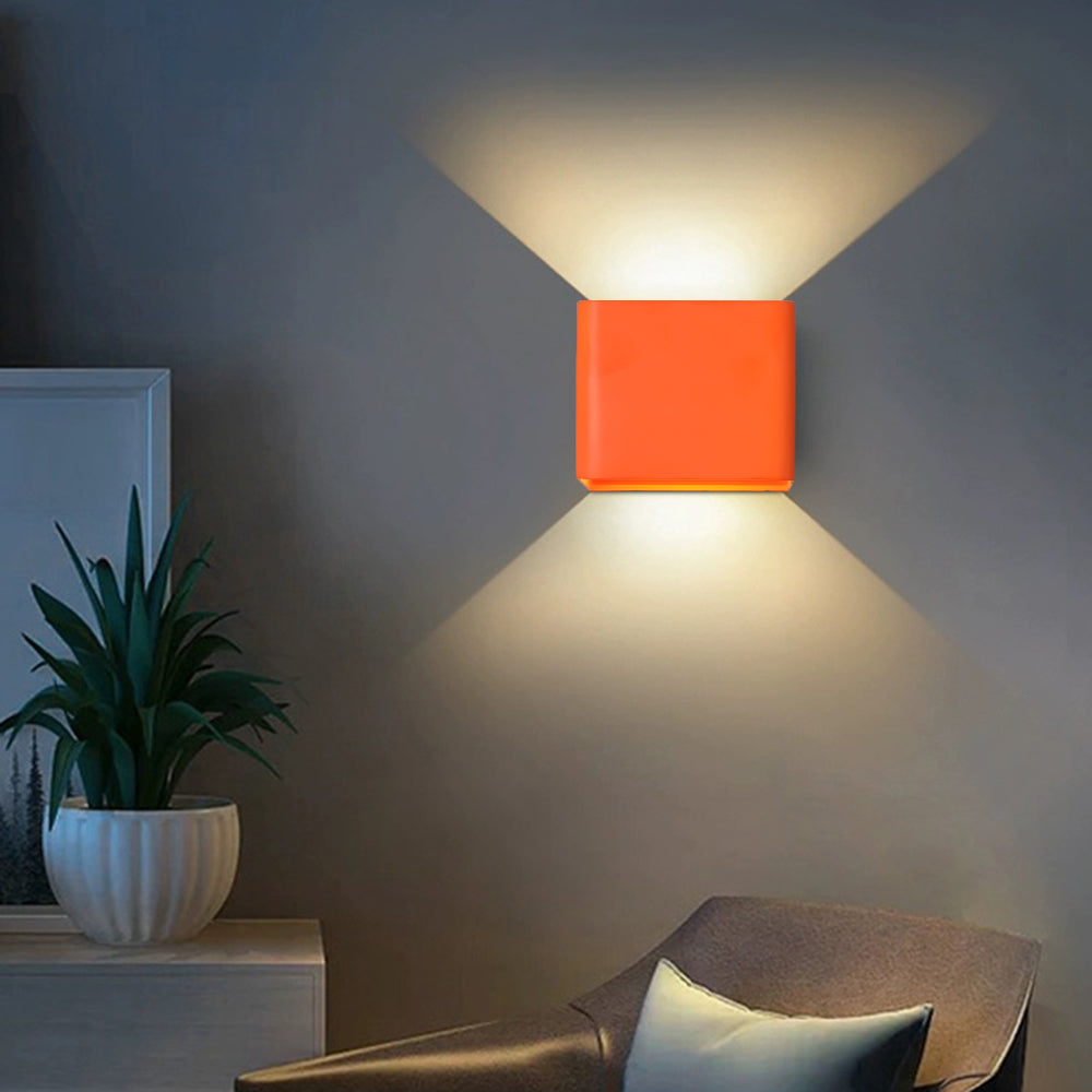 Orr Modern LED Wandleuchte Schwarz/Weiß/Gelb/Grün/Rot Wohnzimmer/Schlafzimmer Metall