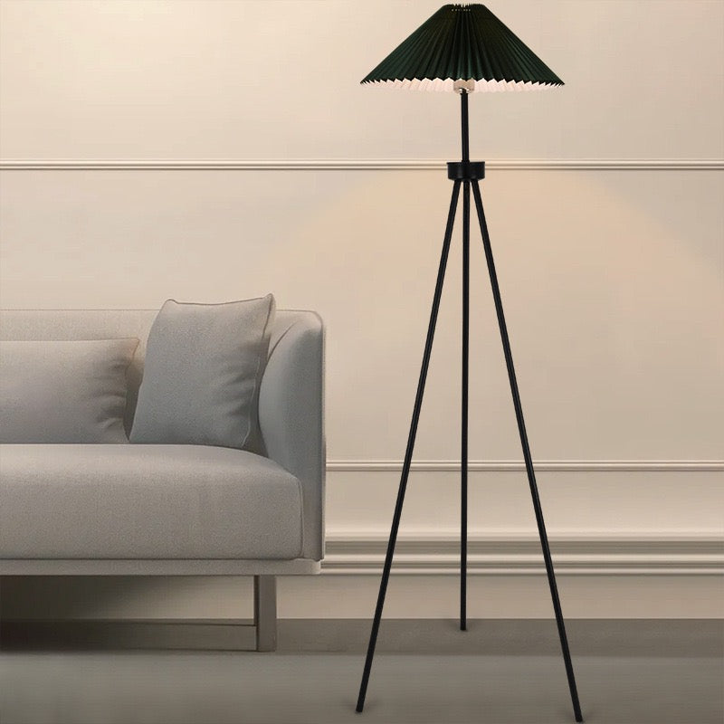 Ozawa Modern LED Stehleuchte Holz, Wohnzimmer, Metal Stoff
