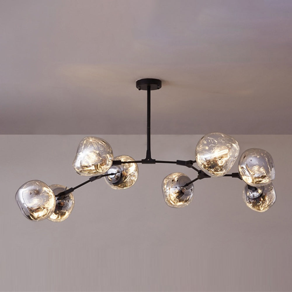 Mirza Modern Kugel LED Pendelleuchte Rosegold/Gold/Chrom Wohn/Schlafzimmer Metall&Acryl