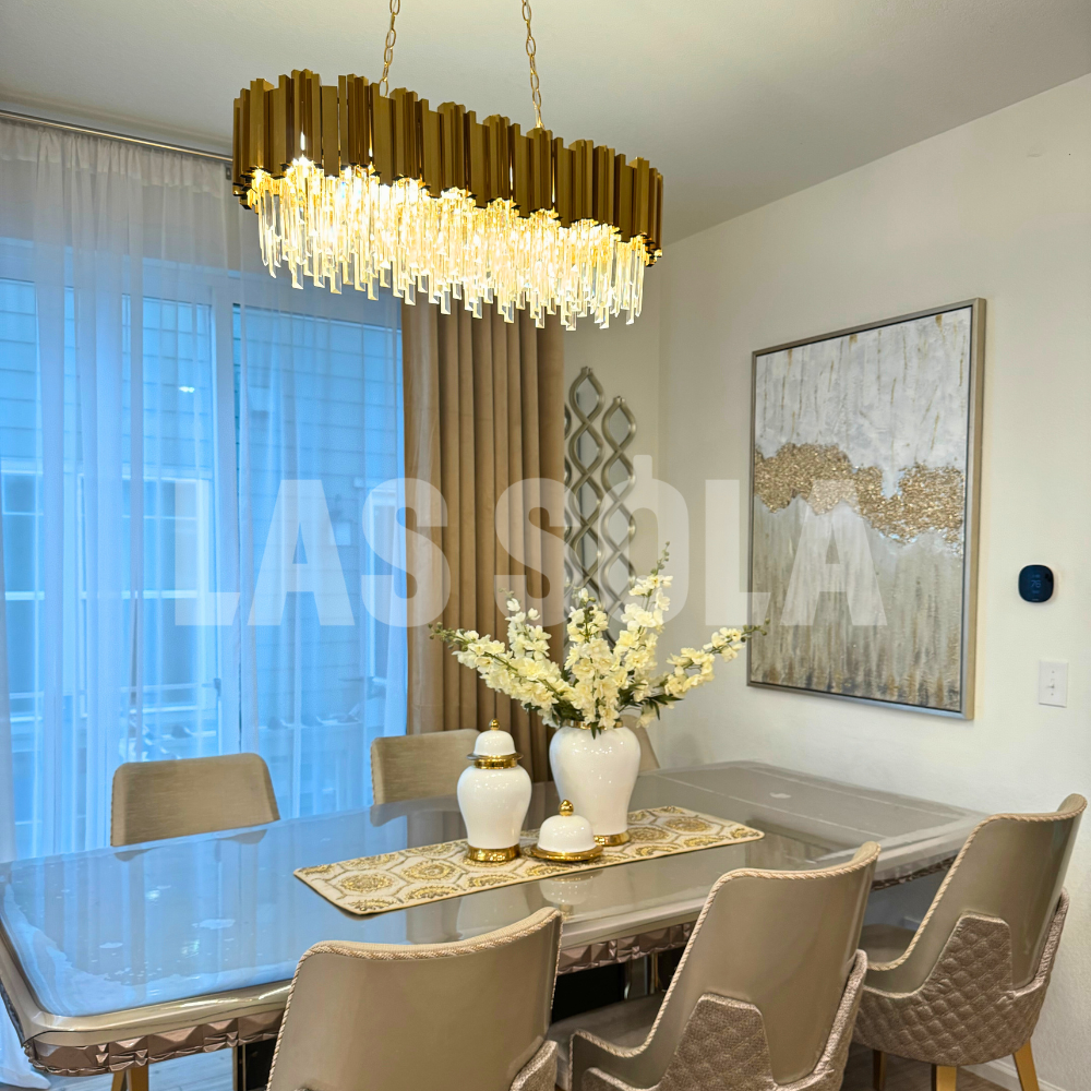 Marilyn Nordic Postmodern Luxury Gold Crystal Kronleuchter für Esszimmer & Wohnzimmer