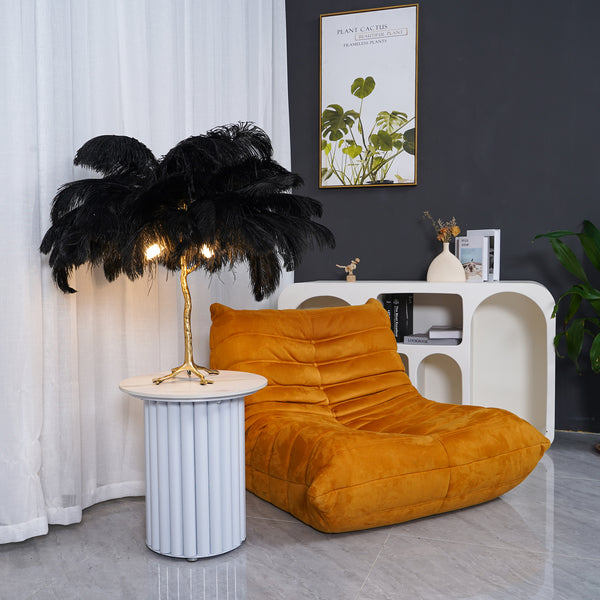 O'Moore Luxuriöse Stehleuchte Feder Mehrfarbig Wohnzimmer Harz Feder