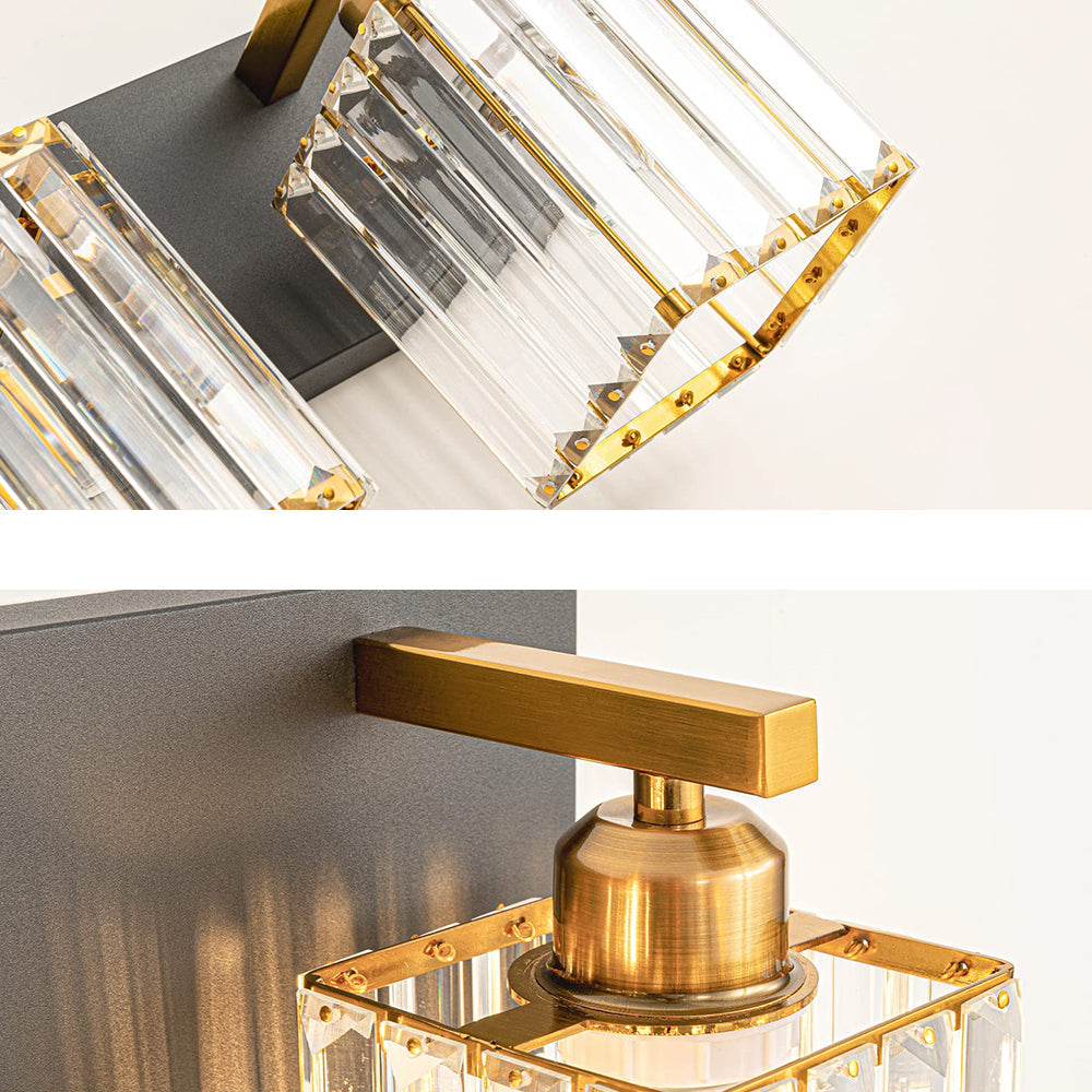 Kirsten Design LED Wandleuchte Zweiflamming Kristall Badezimmer