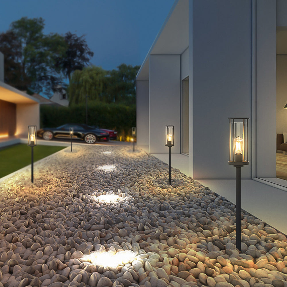 Pena Modern  Solar LED Außenleuchte Schwarz Garten/Terrasse Metall Acryl