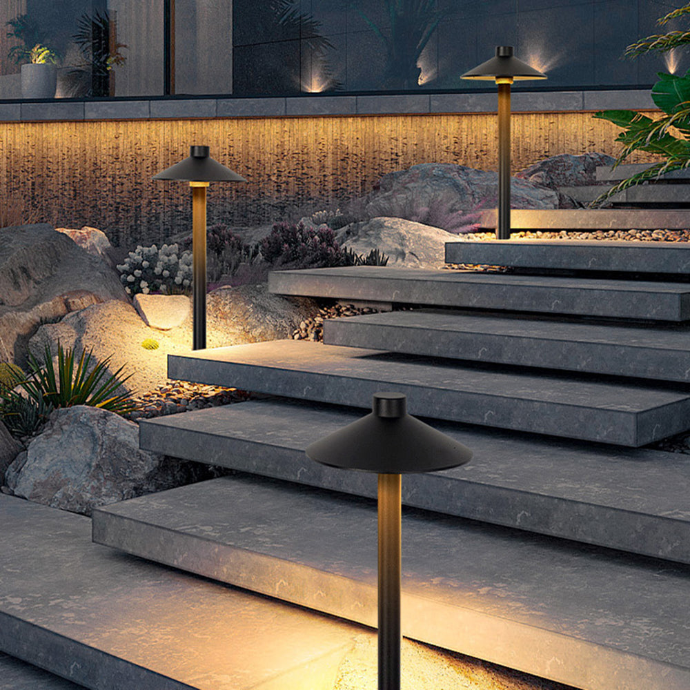Carins Modern Design LED Außenleuchte Solar Schwarz Garten Metall