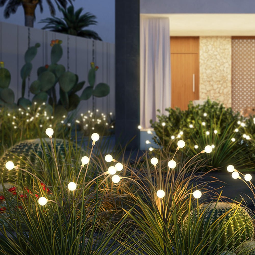 Orr Modern LED Außenleuchte Sputnik Schwarz, Garten/Balkon, Metall Acryl