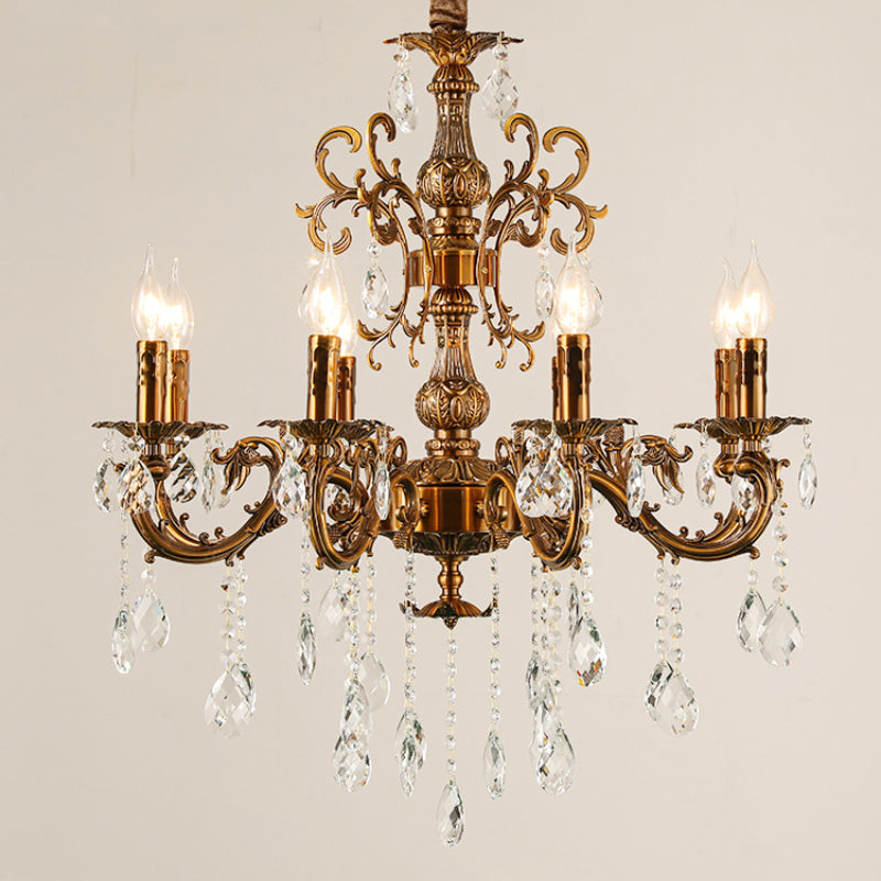 Silva Modern Design n LED Kronleuchter Kristall Luxus Golden Bronze Wohn/Esszimmer/Schlafzimmer