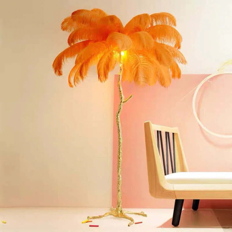 O'Moore Modern Mehrfarbig LED Stehlampe Feder Esszimmer/Wohnzimmer