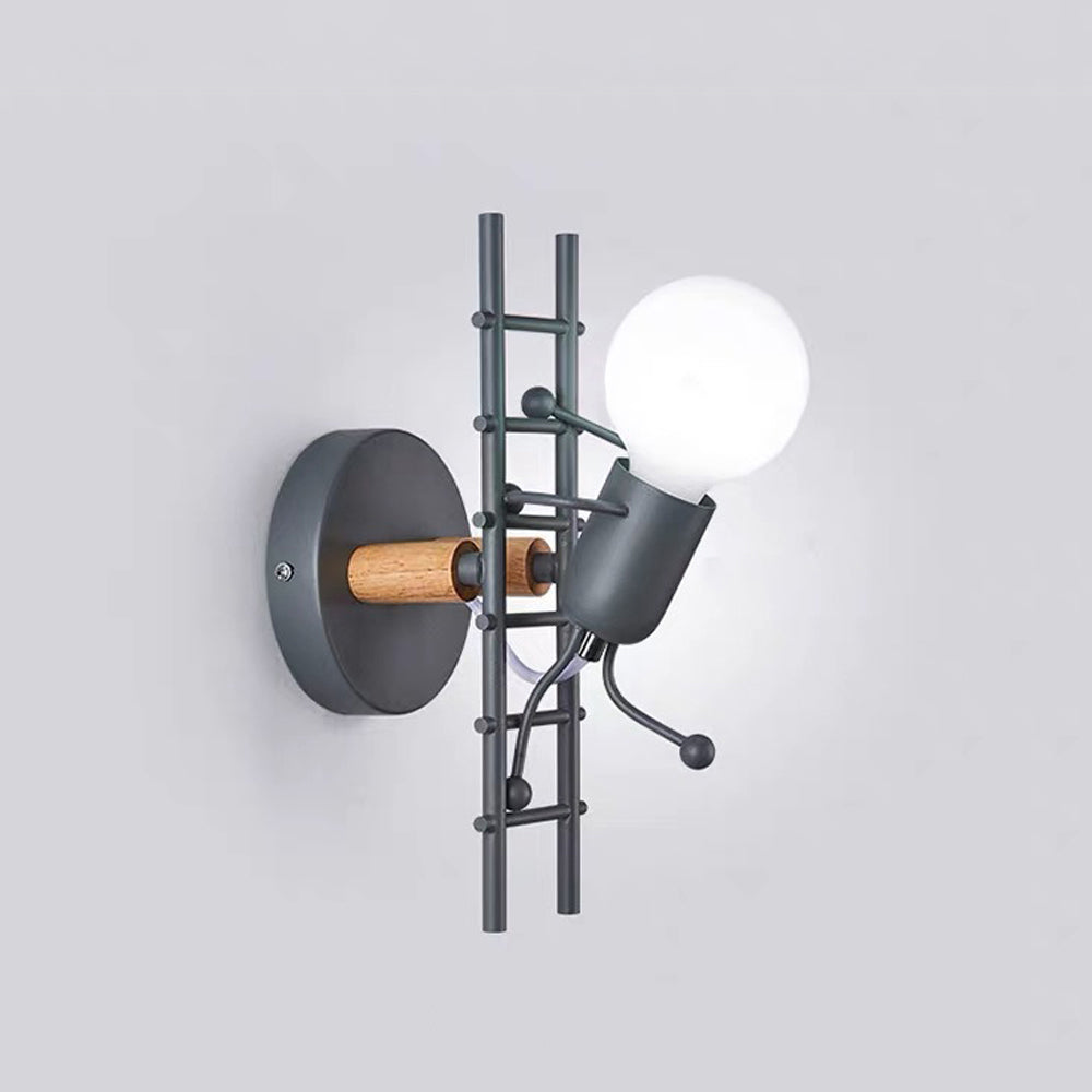 Luxo Modern LED Wandleuchte Arbeitszimmer/Schlafzimmer Weiß/Grau
