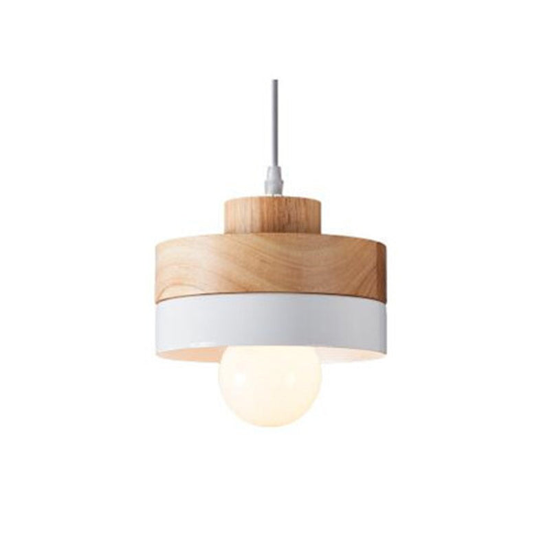 Morandi Modern LED Pendelleuchte Wohnzimmer Esszimmer, Schwarz/Weiß, Metall Holz