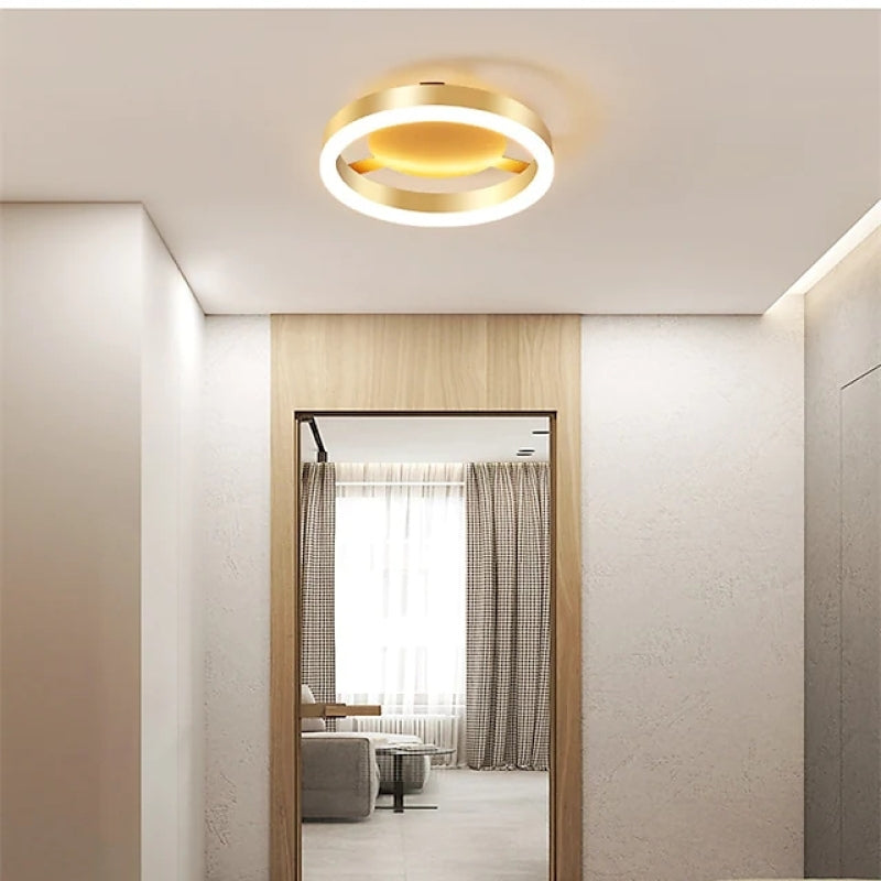 Amos Moderne LED Deckenleuchte Gold Wohn/Schlafzimmer Korridor Metall&Aluminium&Acryl