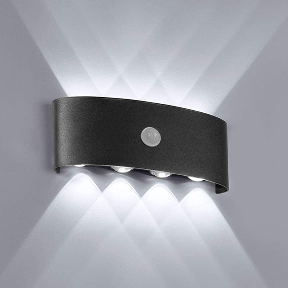 Orr Modern Simple Metall/Acryl LED Wandleuchte, Schwarz/Weiß, Schlafzimmer, 2 Farben