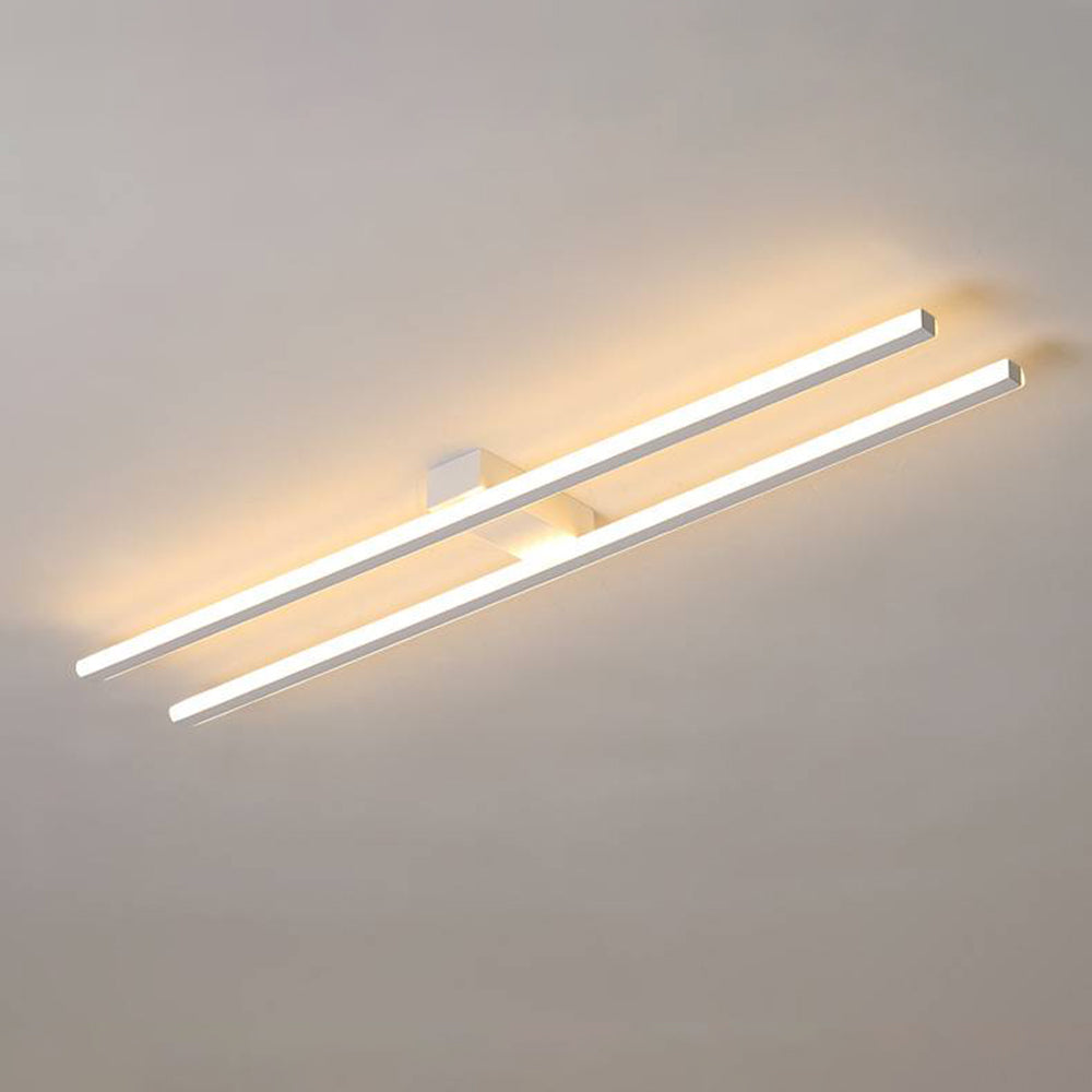 Edge Minimalistische LED Deckenleuchte Lineaer Schwarz/Weiß/Gold Wohnzimmer Metall