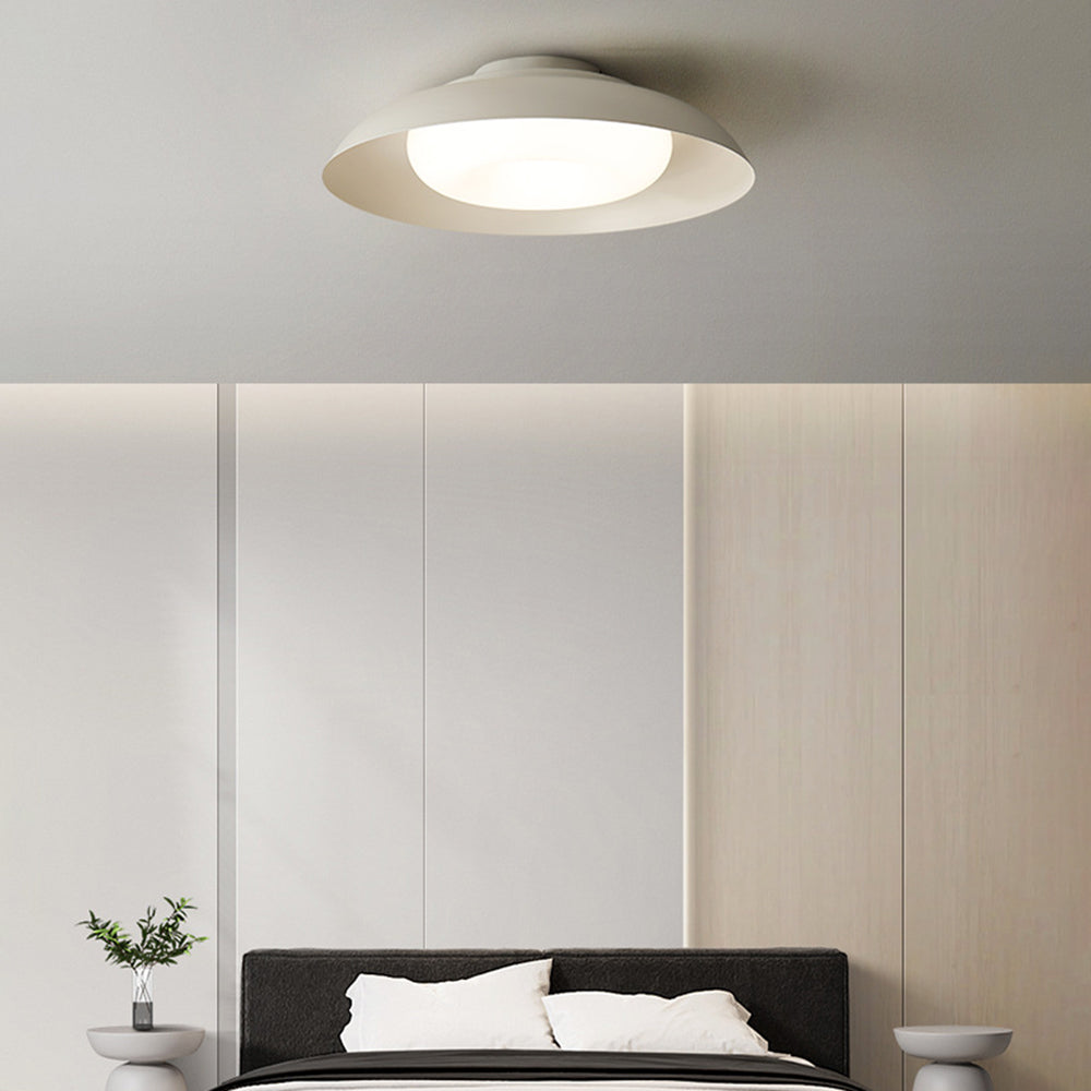 Carins Modern LED Deckenleuchte Wohnzimmer/Arbeitszimmer Weiß/Gold