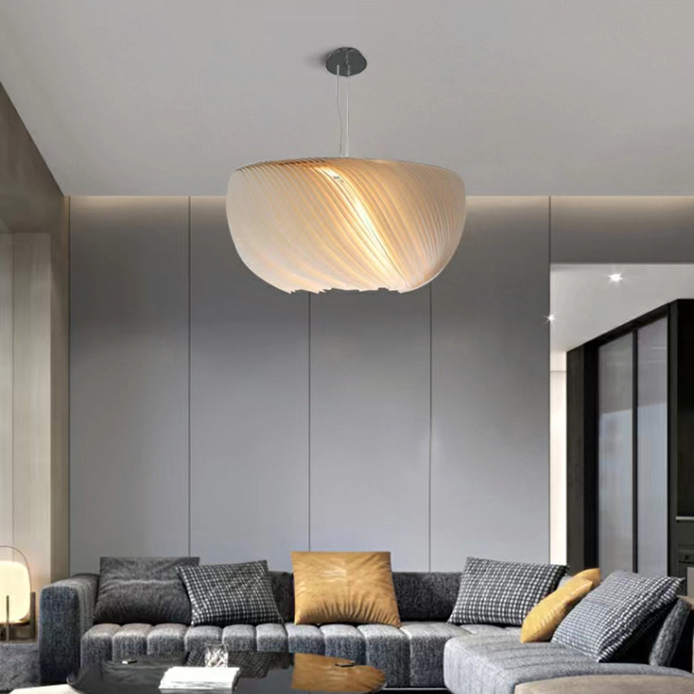 Design LED Pendelleuchte Sola Metall Ess/Schlaf/Wohnzimmer | Weiß Las
