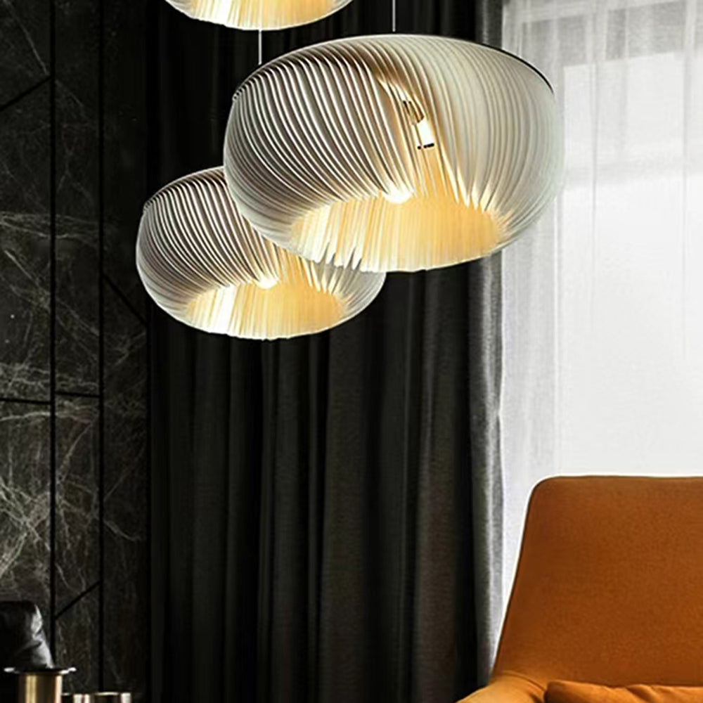 Design LED Metall Pendelleuchte Weiß Las Sola Ess/Schlaf/Wohnzimmer 
