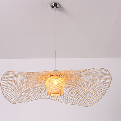 Rattan Weaving Cap Pendant Light