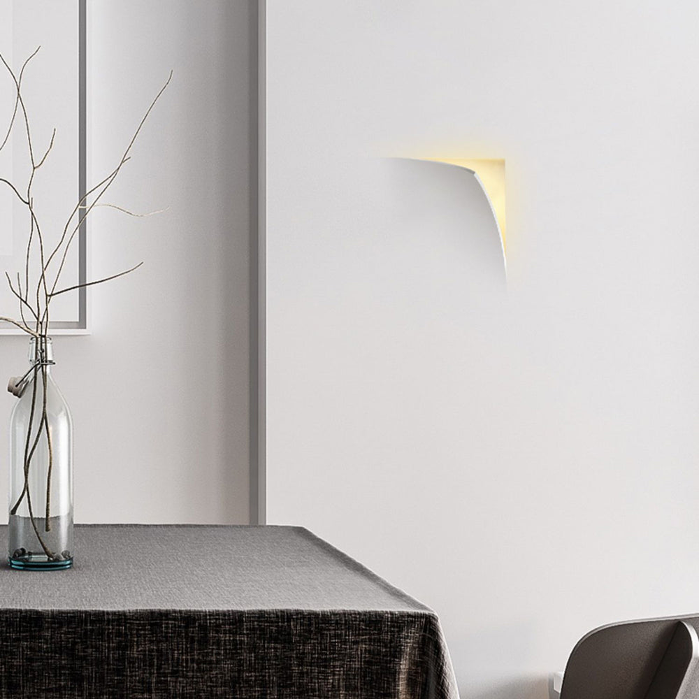 Elif Modern LED Wandleuchte Metall/Putz Weiß Wohnzimmer