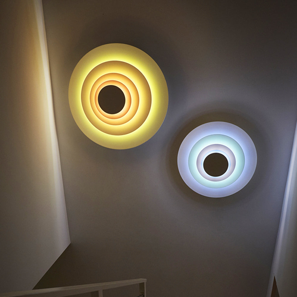 Morandi Modern Design LED Wandleuchte Rosa/Blau/Gelb Wohnzimmer Metall
