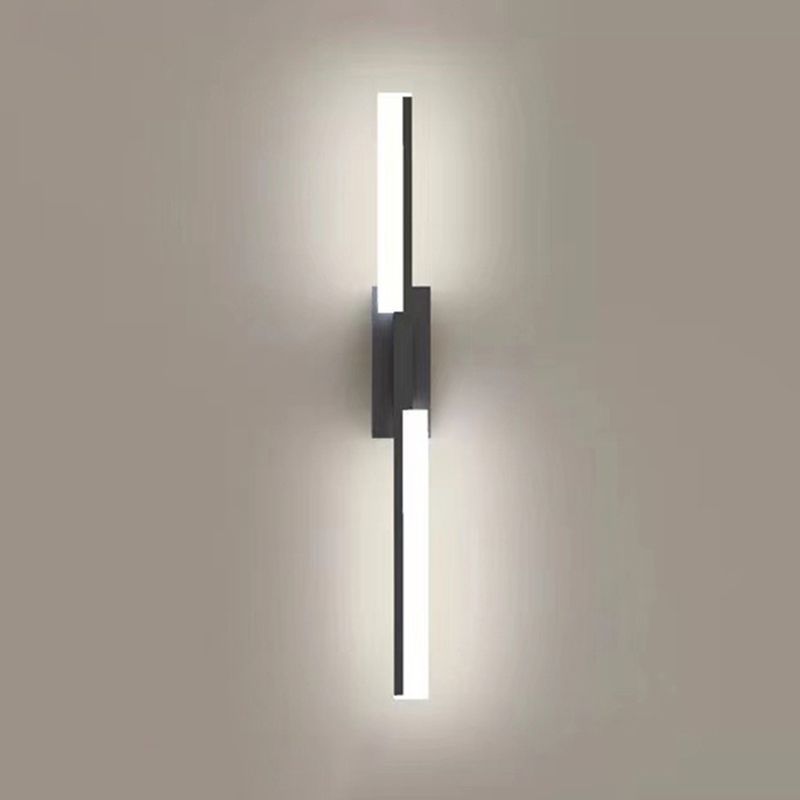 Alana Moderne LED Wandlampe Schwarz/Gold Schlafzimmer/Wohnzimmer
