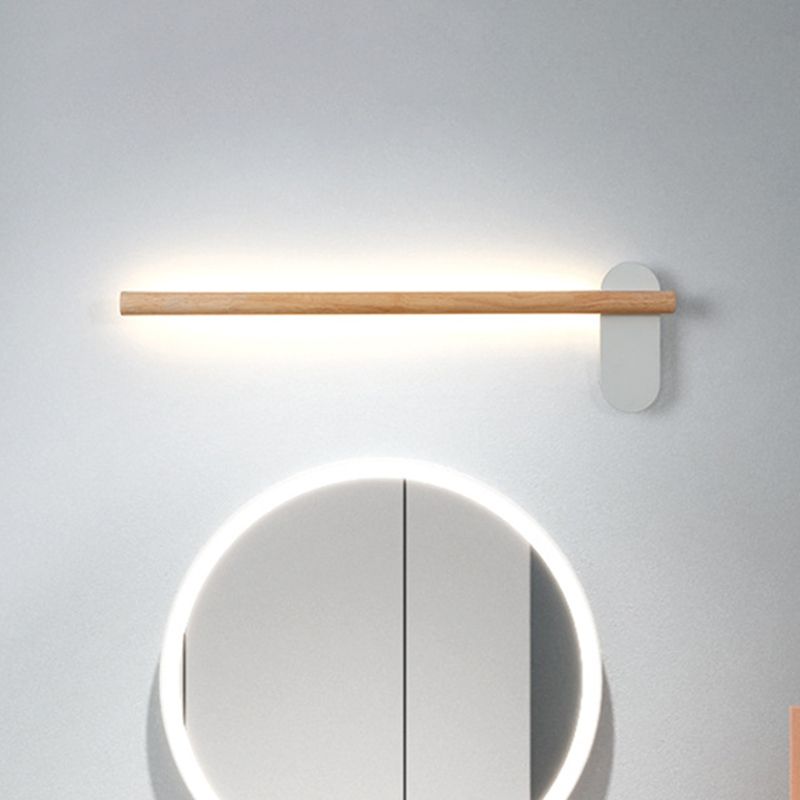 Ozawa Moderne Lineare LED Wandleuchte Holz Schlaf/Wohnzimmer Holz Größen 40cm 50cm 60cm