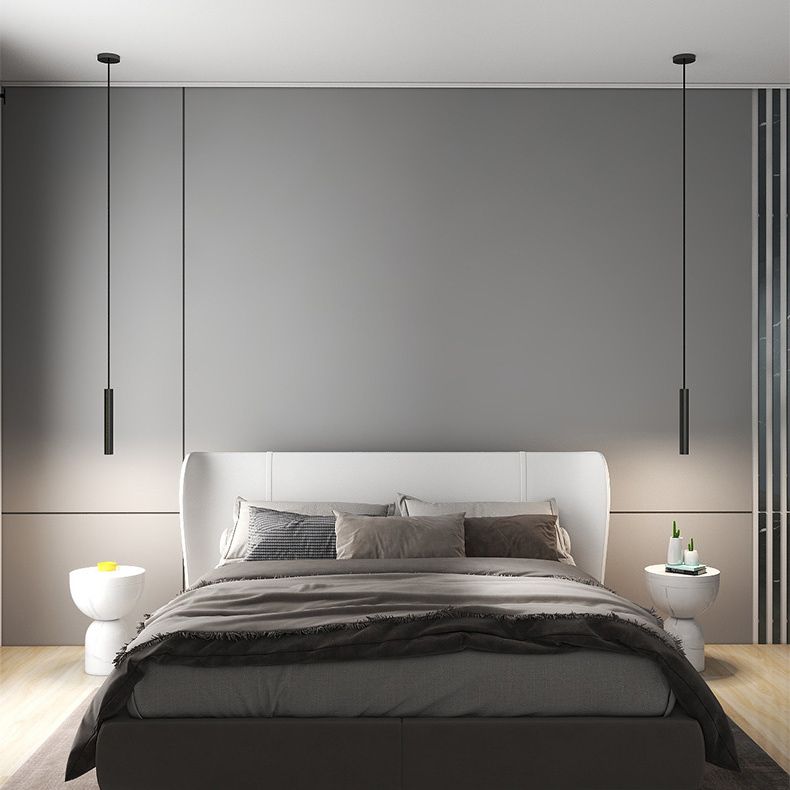 Sanna Modern LED Pendelleuchte Linear Schwarz Schlaf/Wohnzimmer Metall