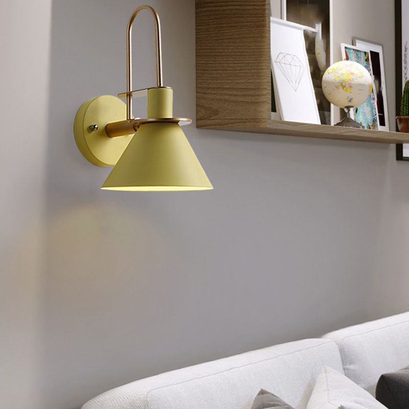 Morandi Vintage LED Wandleuchte Innen 6 Farben Bade/Wohnzimmer Metall
