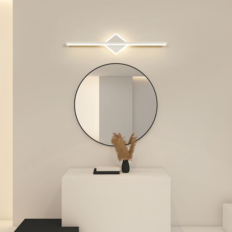 Leigh Modern Rund LED Wandleuchte Schwarz/Gold Wohn/Bade/Schlafzimmer Metall&Silikon