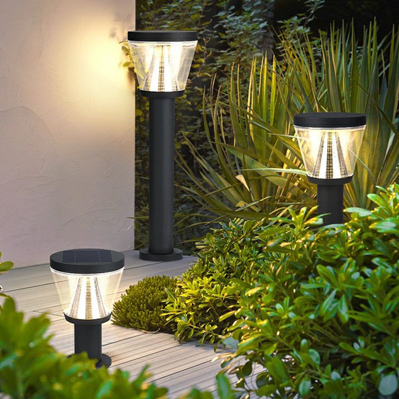 Pena Modern LED Stehend Außenleuchte Garten/Terrasse/Balkon Metall&Acryl Solarenergie