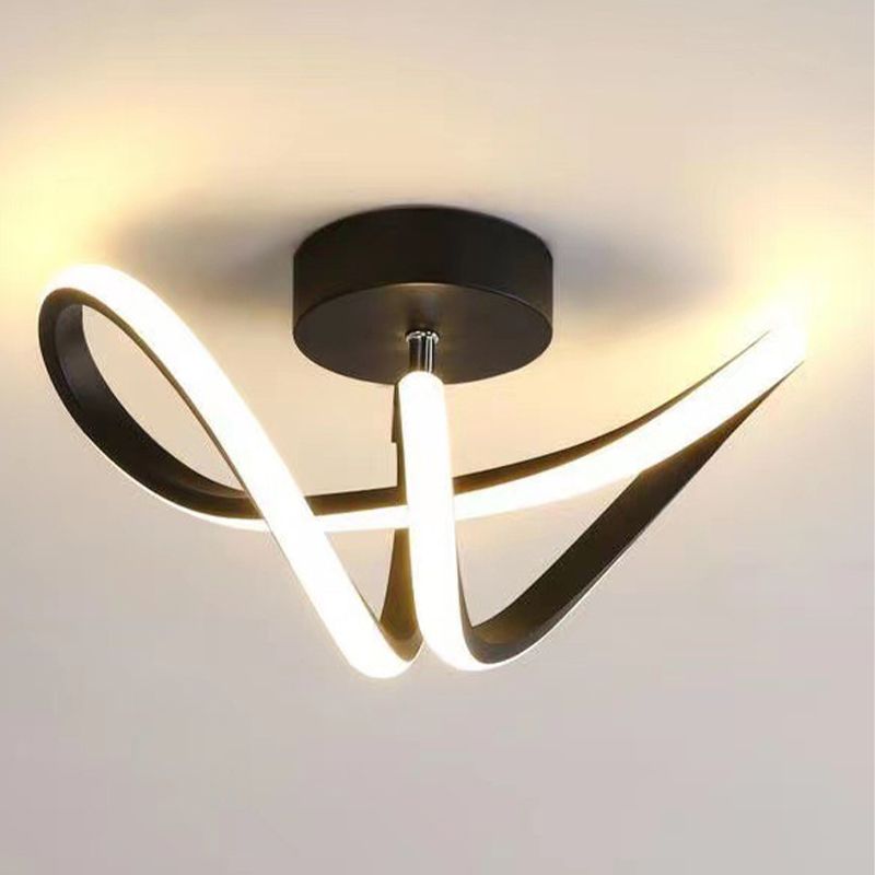 Lacey Design LED Deckenleuchte Schwarz/Gold Esszimmer/Wohnzimmer