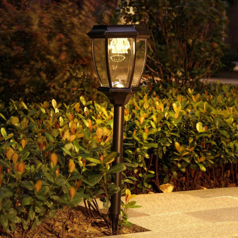 Pena Modern LED Außenleuchte Solarenergie Schwarz/Bronze Garten Metall&Glas