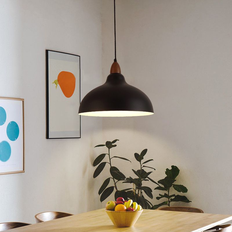 Morandi Modern LED Pendelleuchte Schwarz/Weiß Wohn/Schlafzimmer Metall