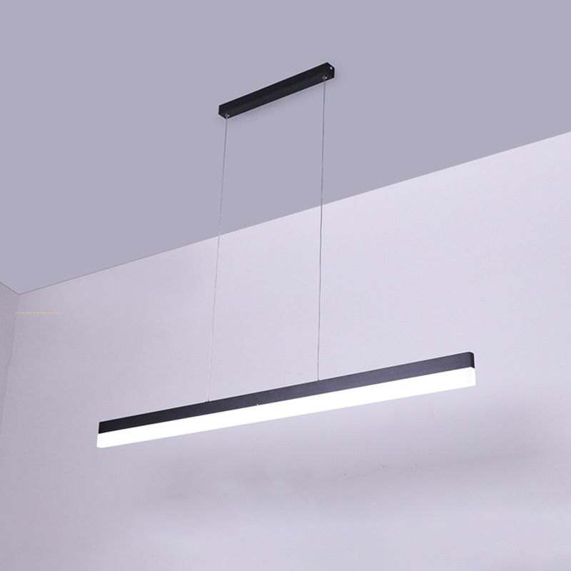 Edge Modern Linear LED Pendelleuchte Schwarz Wohn/Ess/Schlafzimmer Metall&Acryl