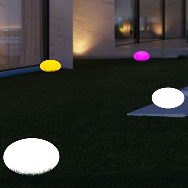 Pena Modern Minimalistisch LED Außenleuchte Ei Weiß Garten/Terrasse Acryl Solarenergie 28/32/35CM lang