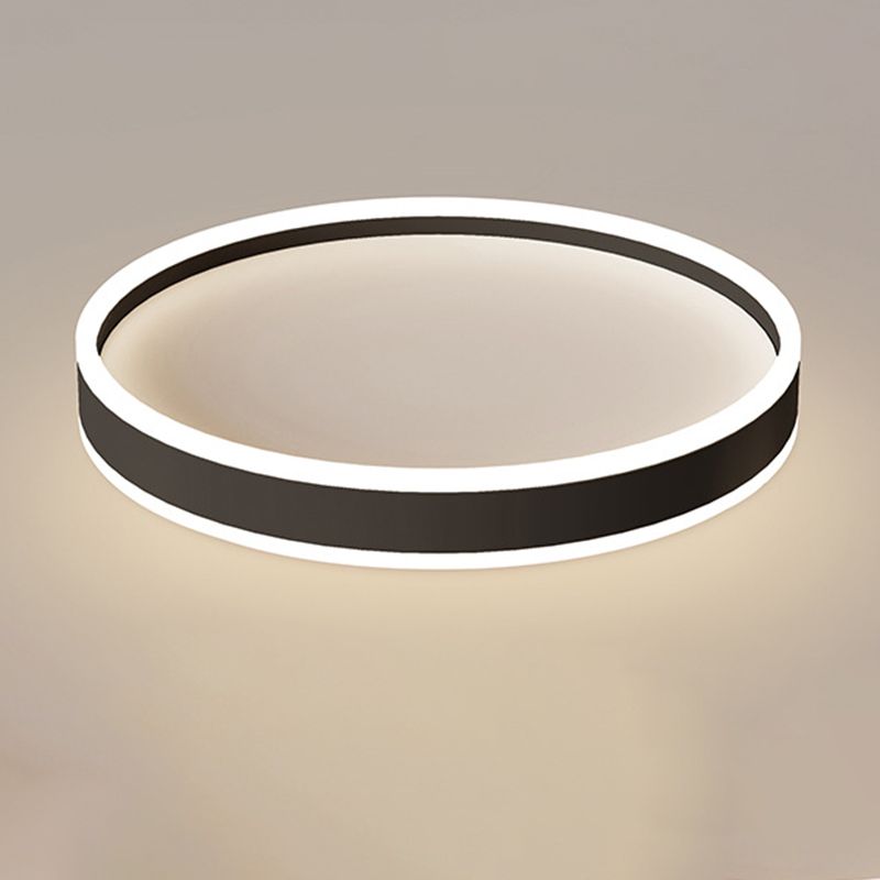 Quinn Deckenleuchte Ring, Minimalistisch, 2 Farben Metall Acryl