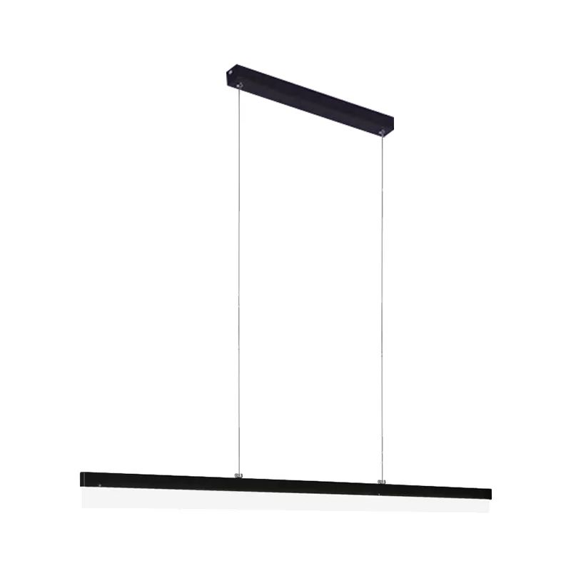 Edge Modern Linear LED Pendelleuchte Schwarz Wohn/Ess/Schlafzimmer Metall&Acryl