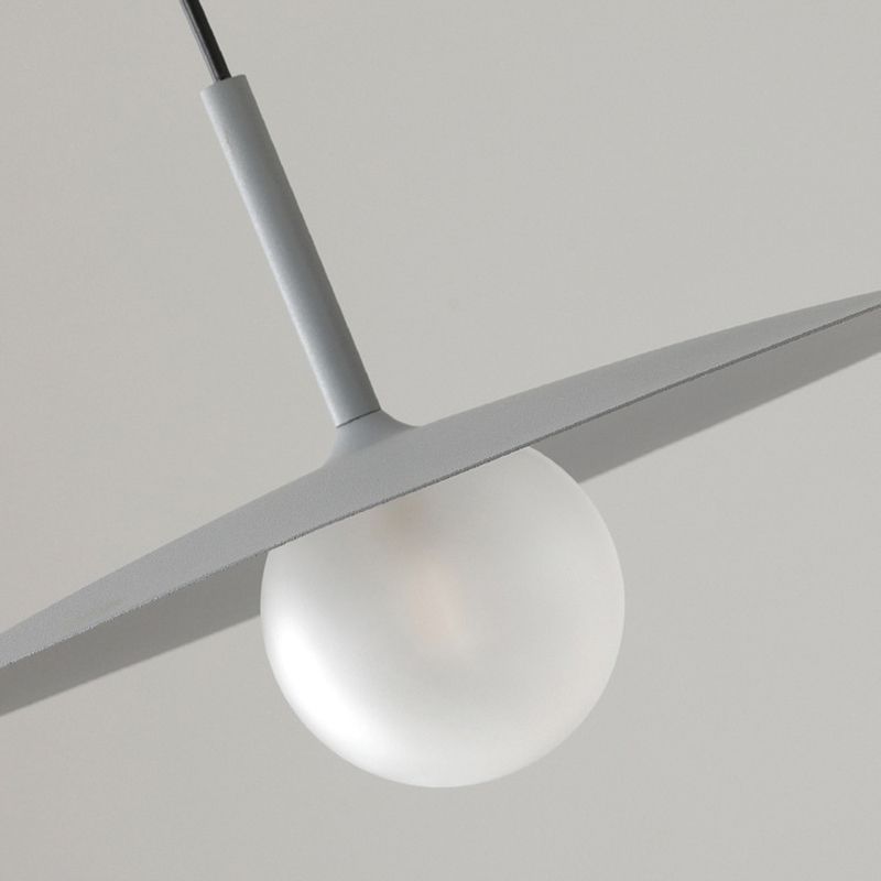 Carins Modern LED Pendelleuchte Schwarz/Weiß/Grau Ess/Wohn/Schlafzimmer Metall&Glas